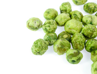 dry peas isolated on a white background