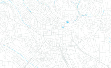 Wiesbaden, Germany bright vector map