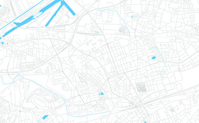 Gelsenkirchen, Germany bright vector map