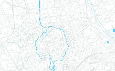 Braunschweig, Germany bright vector map
