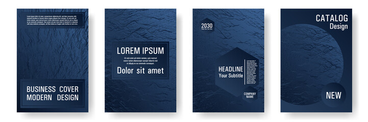 Booklet design vector layouts set.