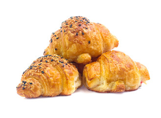 Croissant isolated on white background