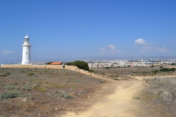 Fototapeta na wymiar lighthouse in cyprus