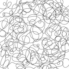 Scribble vector pattern.Vector abstract seamless scribble background.Vibrant art chaos backdrop. Creative tangled composition.