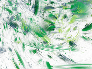 green abstract fractal background 3d rendering illustration