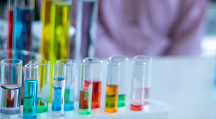 Scientific equipment for laboratory use Various laboratory equipment for laboratories. Concept of medical, chemicals or scientific laboratory research and Innovation in the laboratory.