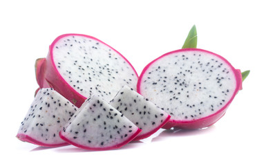 Dragon fruit isolated on white background