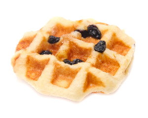 waffles isolated on white background