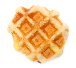waffles isolated on white background
