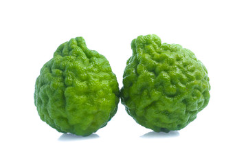 Bergamot fruit isolated on white background