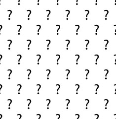 Obraz premium question mark Seamless background . vector black texture, pattern, wallpaper, textile 