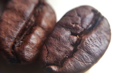 detail of coffee beans. Macro beans