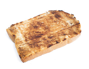 sliced bread isolated on white background