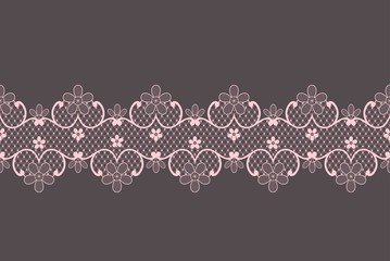 pink lace ribbon