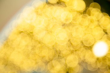 gold abstract background with bokeh defocused lights