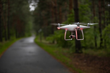 Drohne im Wald