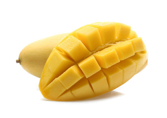 yellow Mango  isolated white background