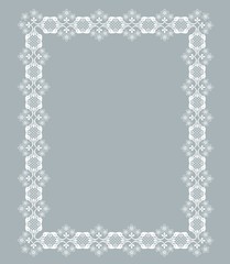 white lace frame