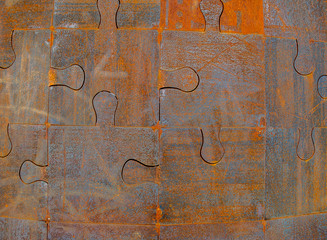 rusty metal texture with laser cutting