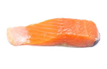 salmon  isolated on white background
