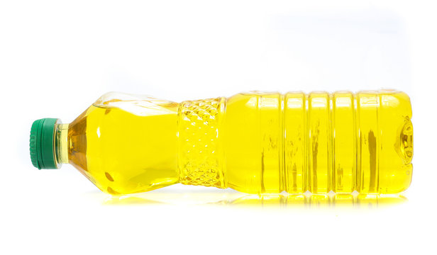 Vegetable Oil Isolated On White Background