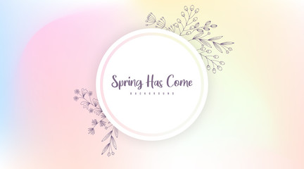 Fototapeta na wymiar Hello spring background illustration