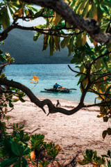 Pescador Filipino en Mantigue Island. Camiguin, Filipinas.