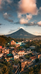 Mayon Volcano en Legazpi. Bicol, Filipinas