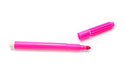 Colorful marker pen  isolated on white background