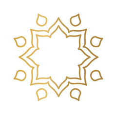 golden diwali flower background- vector illustration