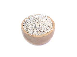 Barley grain isolated on white background