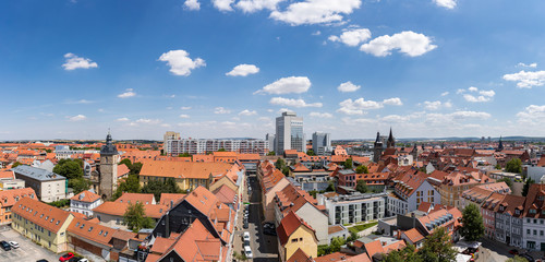 Naklejka premium Skyline von Erfurt - Panorama