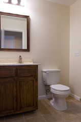 interior of bathroom