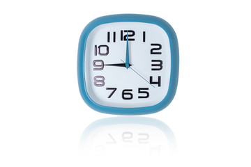 Wall clock square shape for hanging on the wall of the house or office.