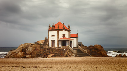 The Chapel of Lord of the Stone, 17th century, is located in the Beach of Miramar, parish of...