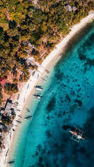 Vista aerea de la isla Cobrador. Romblon Filipinas.