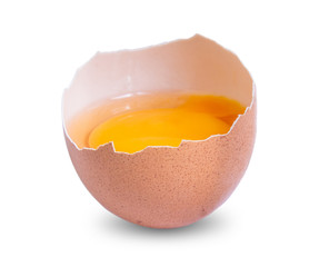 egg chicken isolated on white background
