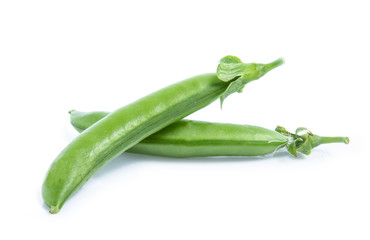 green Pea vegetable isolated on white background