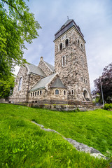 ALESUND, NORWAY - June, 2019: Alesund city centre. Alesund is a town and municipality in More og Romsdal county, Norway