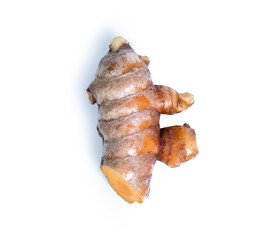 turmeric isolated on white background