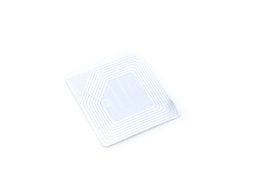 The security sticker used on the goods in shops against thieves. Used as a prevention. 