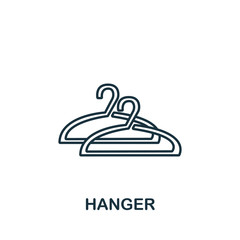 Hanger icon from interior collection. Simple line element Hanger symbol for templates, web design and infographics