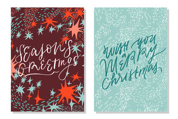 Naklejka premium new year christmas greeting card vintage design. vector illustration.