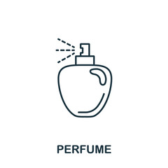 Perfume icon from makeup and beauty collection. Simple line element Perfume symbol for templates, web design and infographics