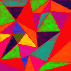 Sfondo astratto con triangoli multicolore