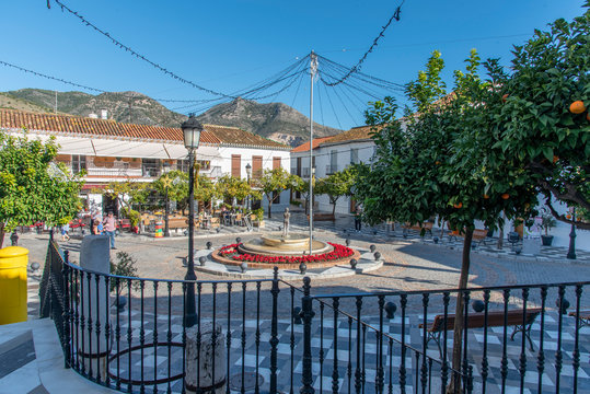 Benalmadena Pueblo, spain - old city at the mediterranian sea