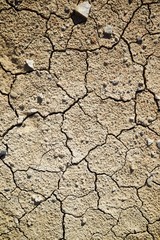 Drought land concept