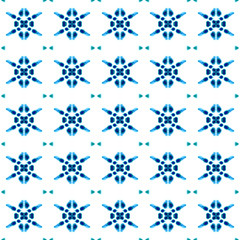 Spots, Ikat, Tie Dye, Batik Seamless Pattern. 