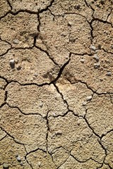 Drought land concept