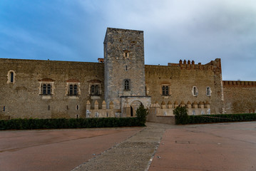 Fototapeta na wymiar The Palace of the Kings of Majorca in Perpignan, France.